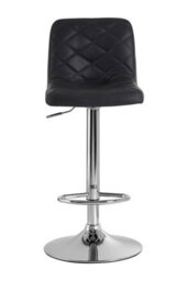 Orsina Black Faux Leather Bar Chair, Backrest Breakfast Bar Chair, Footrest Living Bar Chair Kitchen - thumbnail 7