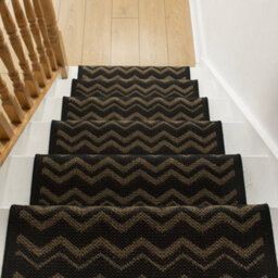 Chevron Stair Runner - Hardwearing, Non-Slip & Durable Carpet For Stairs & Staircases, Multiple Lengths - thumbnail 4