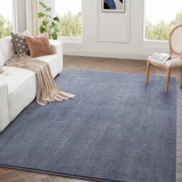 Bedlooms Grey Pashmina Rug 200X290Cm, Soft Thick Piles, Hypoallergenic Modern Area Rugs And Bedroom Rug - thumbnail 1