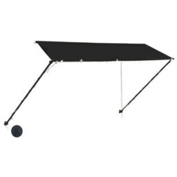 Berkfield Retractable Awning With Led 350X150 Cm Anthracite - thumbnail 3