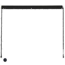 Berkfield Retractable Awning With Led 350X150 Cm Anthracite - thumbnail 5