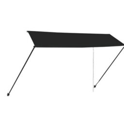 Berkfield Retractable Awning With Led 350X150 Cm Anthracite - thumbnail 4