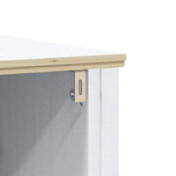 Berkfield 2 Piece Bathroom Furniture Set Berg White Solid Wood Pine - thumbnail 5
