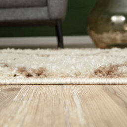 The Rugs Moroccan Shaggy Rugs And Runners Soft Fluffy Diamond Design High Pile Ivory And Beige Living Room Kitchen Hallway 530 - thumbnail 6