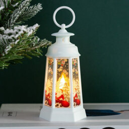 4Pcs Christmas Snow Globe Lantern, Battery Powered Christmas Indoor Decoration Gift - thumbnail 4