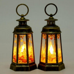 4Pcs Christmas Snow Globe Lantern, Battery Powered Christmas Indoor Decoration Gift - thumbnail 8