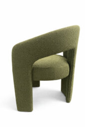 Stratus Interiors Oslo Modern Bouclé Accent Chair - Green Sculptural Contemporary Armchair - thumbnail 3