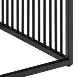 Wyld Haus Porto Side Table - Wild Oak Wood-Effect Top & Black Metal Frame - thumbnail 7