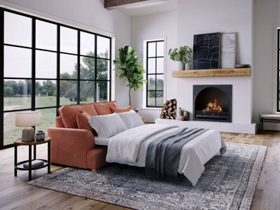 The Great Sofa Company Oriana Chenille Sofa Bed In Ruby - image 1