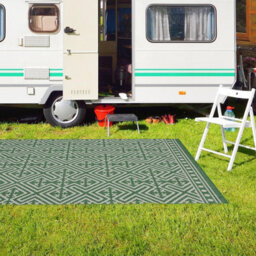 Homeart Outdoor Rugs Easy Cleaning Area Rugs For Balcony,garden,picnic,uv Weather Resistant  Green Cream, 160 X 230 Cm - thumbnail 2
