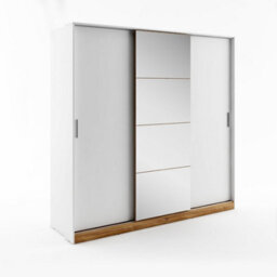 Arte Dentro 01 Sliding Door Wardrobe (H)2150mm (W)2200mm (D)630mm - Modern And Spacious Bedroom Furniture - thumbnail 1