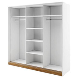 Arte Dentro 01 Sliding Door Wardrobe (H)2150mm (W)2200mm (D)630mm - Modern And Spacious Bedroom Furniture - thumbnail 2