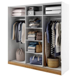 Arte Dentro 01 Sliding Door Wardrobe (H)2150mm (W)2200mm (D)630mm - Modern And Spacious Bedroom Furniture - thumbnail 3