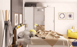 Arte Dentro 01 Sliding Door Wardrobe (H)2150mm (W)2200mm (D)630mm - Modern And Spacious Bedroom Furniture - thumbnail 4
