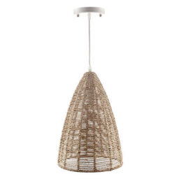 Trueshopping Wicker Rattan Basket Pendant Light - Large - thumbnail 6