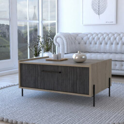 Core Products Coffee Table With Storage Door, Washed Oak, Harvard Range H39.6Cm X W84.3Cm X D87.0Cm - thumbnail 8