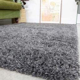 Loomed Kukoon Grey Soft Shaggy Area Rug For Living Room - 230 X 160Cm - thumbnail 2