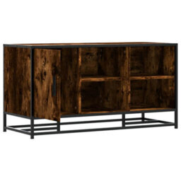 Walplus Shoe Bench Smoked Oak 100X40X53.5 Cm Engineered Wood And Metal - thumbnail 6