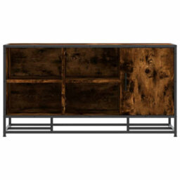 Walplus Shoe Bench Smoked Oak 100X40X53.5 Cm Engineered Wood And Metal - thumbnail 4
