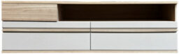 Arte Oslo 4 Tv Cabinet 160 Cm In Oak Riva & Cashmere - Sleek Media Unit With Drawers And Open Compartment - thumbnail 1