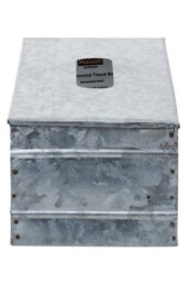 Orsina Drummond Rectangular Galvanised Steel Tissue Box - thumbnail 4