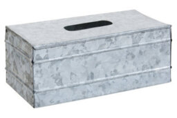 Orsina Drummond Rectangular Galvanised Steel Tissue Box - thumbnail 5