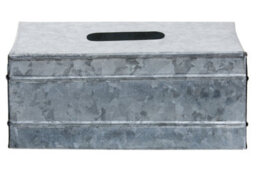 Orsina Drummond Rectangular Galvanised Steel Tissue Box - thumbnail 1