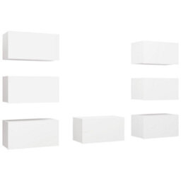 Berkfield Tv Cabinets 7 Pcs White 30.5X30X60 Cm Engineered Wood - thumbnail 2