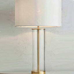 2 Pack Touch Dimmable Table Lamp Gold Glass & White Shade Modern Bedside Light - thumbnail 4