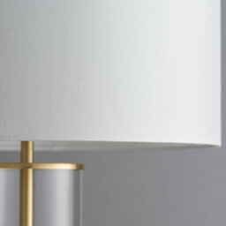 2 Pack Touch Dimmable Table Lamp Gold Glass & White Shade Modern Bedside Light - thumbnail 5