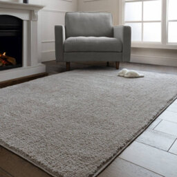 The Rug Edit Super Snug Washable Light Grey Area Rug - 140X200Cm - thumbnail 1
