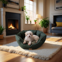 All Pond Solutions Allpetsolutions Alfie Premium Luxury Dog Bed - Forest Green - thumbnail 2