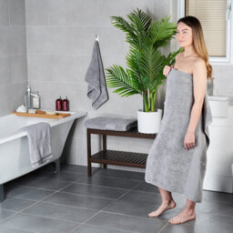 Aten Homeware Grey Egyptian Cotton Bath Hand Towels - 40X70Cm - 4 Pack - thumbnail 3
