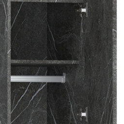 Zita Grey Marble Effect 2 Piece Wardrobe Set - 2 Door And 1 Door, Spacious Bedroom Storage Solutions - thumbnail 9