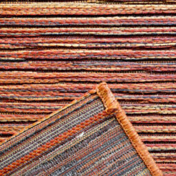 Red Striped Outdoor Rug, Striped Stain-Resistant Rug For Patio, Deck, Garden, 5mm Modern Outdoor Rug-120Cm X 170Cm - thumbnail 6