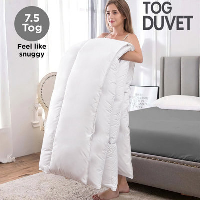 Ameha Hollowfiber Duvet Tog 7.5 Anti Allergic Breathable All Seasons Down Duvet Double Size 200 X 200 Cm - image 1