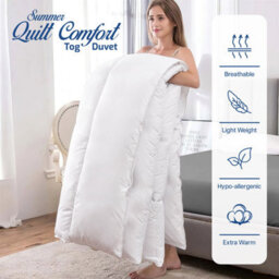 Ameha Hollowfiber Duvet Tog 7.5 Anti Allergic Breathable All Seasons Down Duvet Double Size 200 X 200 Cm - thumbnail 3