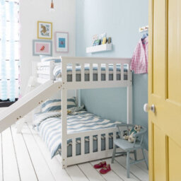 Nöa & Nani Noa & Nani Low Kids Solid Wood Cabin Bed With Bunk Underbed, Play Area & Slide In Classic White Tuva - thumbnail 4