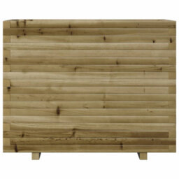 Berkfield Rustic Garden Planter 90X60X72.5 Cm Impregnated Wood Pine - thumbnail 5