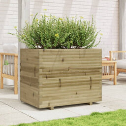 Berkfield Rustic Garden Planter 90X60X72.5 Cm Impregnated Wood Pine - thumbnail 3