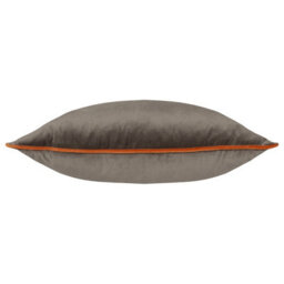 furn. Furn Meridian Velvet Feather Filled Cushion, Mocha/pumpkin, 45 X 45Cm - thumbnail 4
