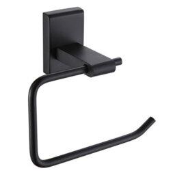 Showerdrape Unity Black Steel Wall Mounted Toilet Roll Holder - thumbnail 3