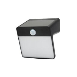 GoodHome Black Solar-Powered Cold White Integrated Led Floodlight 150Lm - thumbnail 1