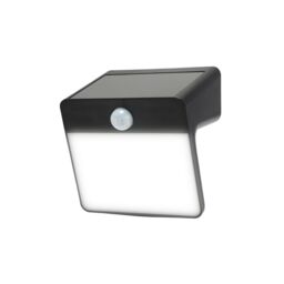 GoodHome Black Solar-Powered Cold White Integrated Led Floodlight 150Lm - thumbnail 2