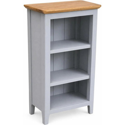 Grey 3 Tier Compact Mini Bookcase Storage Unit - image 1