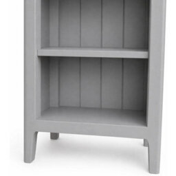 Grey 3 Tier Compact Mini Bookcase Storage Unit - thumbnail 4