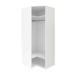 GoodHome Atomia Freestanding Matt White Particle Board Mirrored Wardrobe (H)2250mm (W)1300mm (D)580mm - thumbnail 3