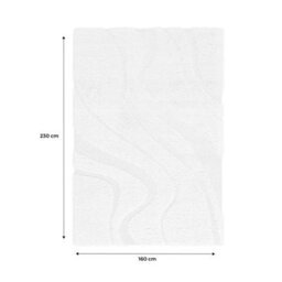 Sweeek - Interior Rug Shaggy With Embossed Cream Motif Amy 230X160X3.5Cm   Sweeek - thumbnail 6