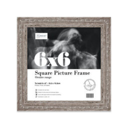 6X6 Walnut Ornate Picture Frame (15.2 X 15.2Cm) Poster, Photo, Artwork, Gallery Wall Or Print - thumbnail 1
