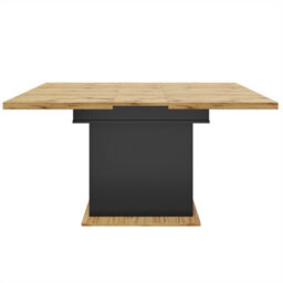 Abrihome Extending Kitchen Table (110-140X80 Cm), With Wine Rack, Foldable Design With Snack Shelf, For 6 People - thumbnail 5